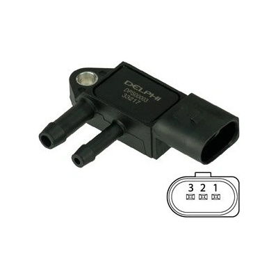 DELPHI Senzor, tlak výfukového plynu DPS00003