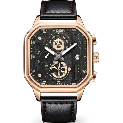 MEGIR Часовници megir li-38569 - Черен / Златен kp38569 (li-38569)