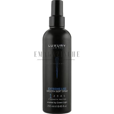 Luxury Hair Pro by Green Light CSS Green light Изправящ термо-протектор с копринени протеини без алкохол 250 мл. Luxury hair Pro Extreme liss Smooth soft spray (036048)