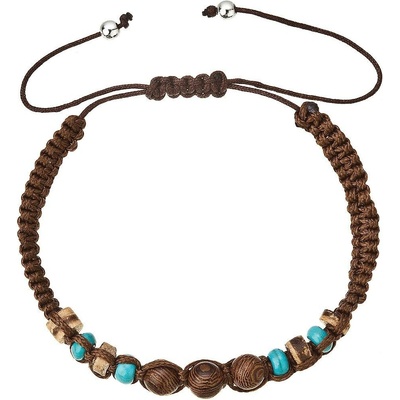 Shamballa hnědý s tyrkysem 43137.3