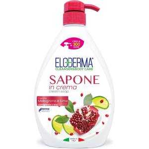 Eloderma ЕЛОДЕРМА Кремообразен сапун за ръце 1000 мл Нар и лайм (8976543567890)