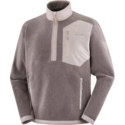 Salomon Мъжки поларен пуловер Salomon Chroma Fleece Half Zip Fleece jumper - Iron (005-6758-0211)