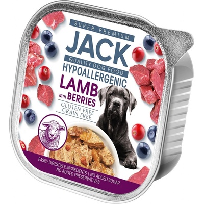 Jack hypoalergénna jahňacie s bobuľami 150 g