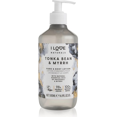 I Love Naturals Tonka Bean & Myrrh тоалетно мляко за тяло 500ml