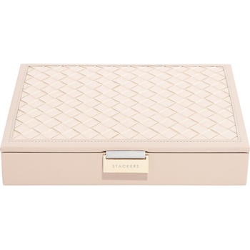 Stackers classic кутия за бижута, светлорозова с плетена капачка (76762)