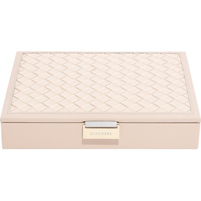 Stackers classic кутия за бижута, светлорозова с плетена капачка (76762)