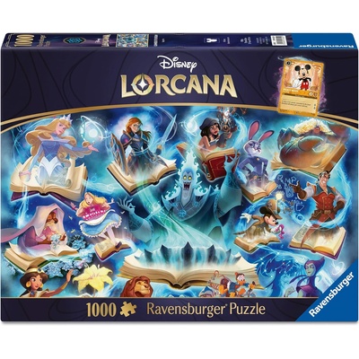 Ravensburger Пъзел Ravensburger от 1000 части - Disney Lorcana: Glimmers of the Realm - Sapphire
