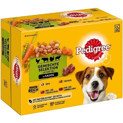 Pedigree kapsička adult krabice ve šťávě dog 12 x 100 g