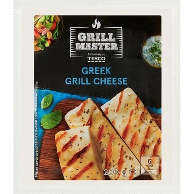 Tesco Grill Master Grécky polotvrdý nezrejúci polotučný syr na grilovanie s mätou 200 g