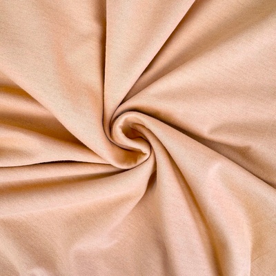 Tričkovina s lycrou Washed 200g - Oranžová meruňková