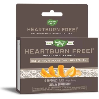 Nature's Way Екстракт от портокал Nature's Way Heartburn Free® + ROH10, 10 капсули (09110)