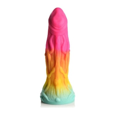 Creature Cocks Shape Shifter Alien Silicone Dildo Rainbow