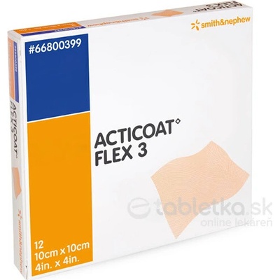 ACTICOAT Flex 3 krytie na rany 10x 10 cm 12 ks