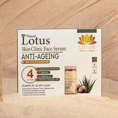 Lotus sérum na obličej - aloe vera a kokosový olej 60ml | Lotus
