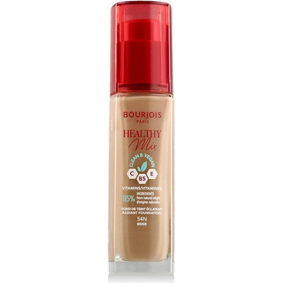 Bourjois Paris Healthy Mix Clean & Vegan Radiant Foundation make-up 54N Beige 30 ml