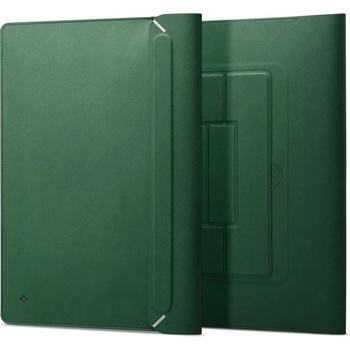 Image 1 of Spigen Valentinus S Laptop Sleeve 16 - кожен калъф с поставка за MacBook и преносими компютри до 16 инча (зелен)