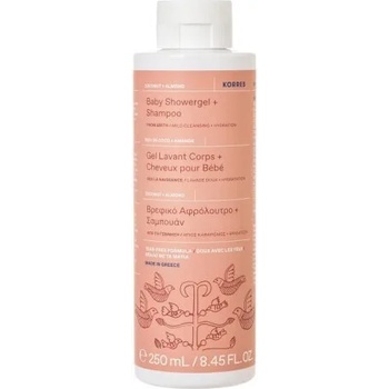 Image 1 of KORRES Бебешки шампоан § душ гел с Кокосово и бадемово масло 0+ , Korres Baby Showergel & Shampoo 250ml