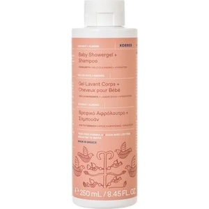 KORRES Бебешки шампоан § душ гел с Кокосово и бадемово масло 0+ , Korres Baby Showergel & Shampoo 250ml