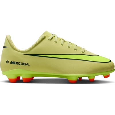 Nike Юношески футболни бутонки Nike Mercurial Vapor 16 Club Juniors Firm Ground Football Boots - Volt/Crimson