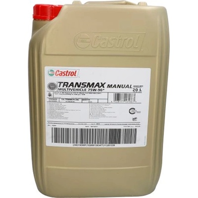 Castrol Трансмисионно масло castrol trans manual mv 75w90 20 литра