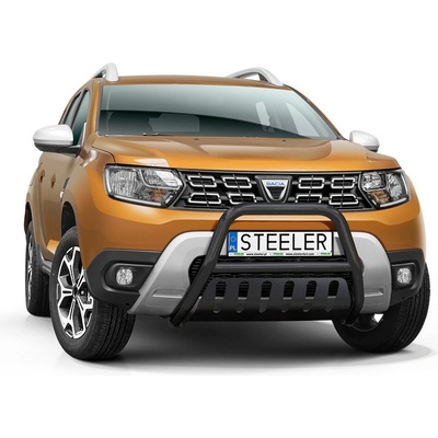 STEELER Predný rám nerez so spodným chráničom, Dacia Duster, 2018- , Homologizácia EC, Black