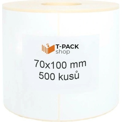 T-Pack ETE07010001 70x100 mm bilé, 500ks