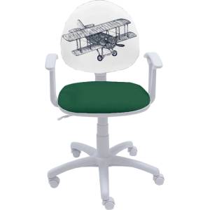Furnit Детски стол Smart White Airplane