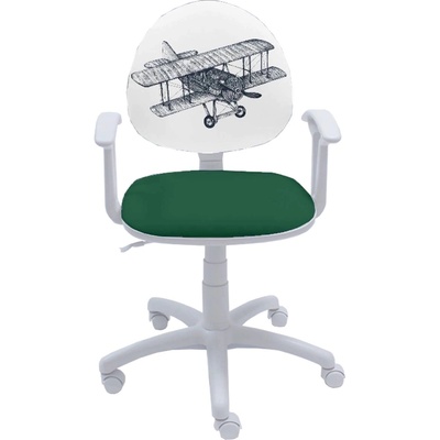 Furnit Детски стол Smart White Airplane