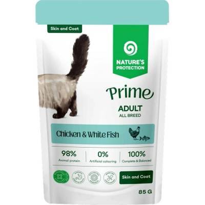 Nature's Protection Prime Skin & Coat Chicken & White Fish 85 g