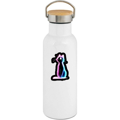 123TRIKO termoska Neonová kočka 500 ml vtipné