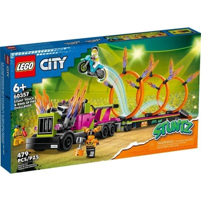 LEGO® City Stuntz - Stunt Truck & Ring of Fire Challenge (60357)