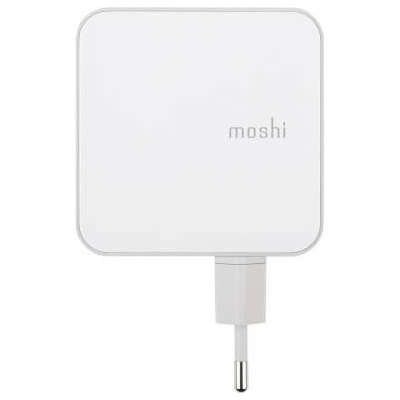 Moshi ProGeo USB-C Wall Charger with USB Port (42W) - захранване за ел. мрежа с USB-A изход и USB-C изход (бял)