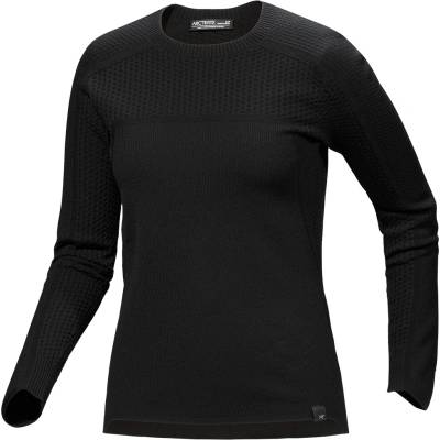 Arcteryx Hallam Merino Wool Crew Women Čierna