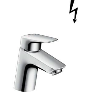 Hansgrohe Logis - Смесител за умивалник с изход Push-Open, хром 71074000 (71074000)