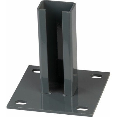 STREND PRO Garden Pätka Strend Pro EUROSTANDARD, 60x40 mm, antracit, RAL7016, na ukotvenie, pre stĺpik