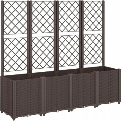 VidaXL Květináč plast béžový 160 x 40 x 140 cm