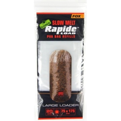 FOX Náhradné PVA vrecká Edges Rapide Load PVA Bag Slow Melt Refills 75 x 175 mm 20ks