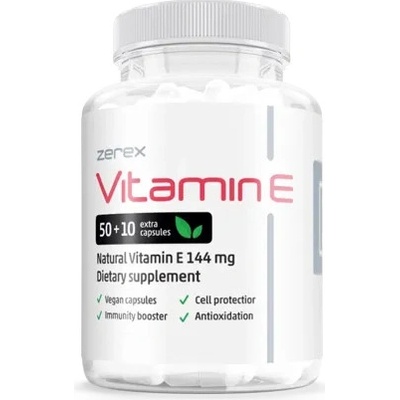 Zerex Vitamín E v prírodnej forme 60 kapsúl
