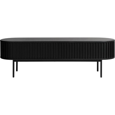 Unique Furniture Черна телевизионна маса от дъб 48x160 cm Siena - Unique Furniture (46104640)