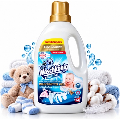 Der Waschkönig Sensitive prací gel 1,625 l 54 PD