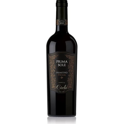 Cielo Primitivo Primasole I.G.T. polosuché italské červené 13,5% 0,75 l (holá láhev)