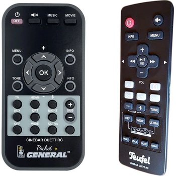 GENERAL TEUFEL Cinebar Duett RC - дистанционно управление дубликат (Cinebar Duett RC)