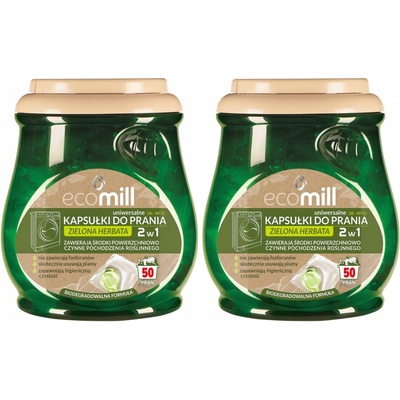Mill pracie kapsuly Zelený čaj 2 x 50 PD