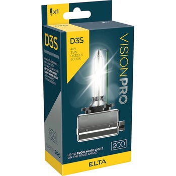Elta xenon. výbojka D3S 85V 35W Pk32d-5 +200% VisionPro