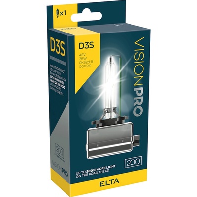 Elta xenon. výbojka D3S 85V 35W Pk32d-5 +200% VisionPro