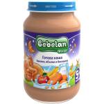 Bebelan Млечна каша Bebelan Puree - Банан, ябълки и бисквити, 190 g (7006) - ozone