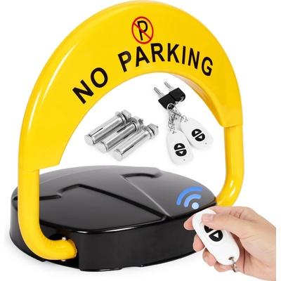 MultiStore DNPL-002 Skládací parkovací zábrana 40 cm na klíč, dálkově ovládaná, alarmový systém
