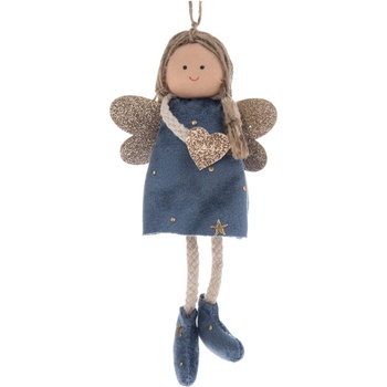 Dakls Текстилна Коледна украса 16 cm Angel - Dakls (FC465)