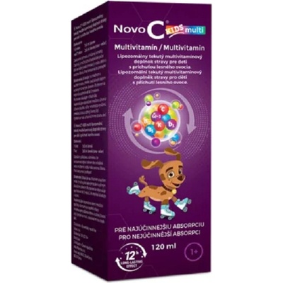 Novo C Kids Multi Multivitamín tekutý prípravok lesné ovocie 120 ml