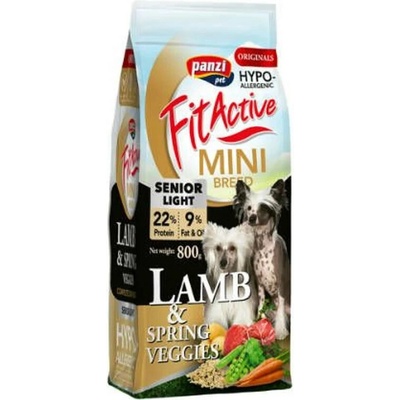 Panzi FitActive ORIGINALS Mini Senior Hypoallergenic Lamb & Spring Veggies 0,8 kg